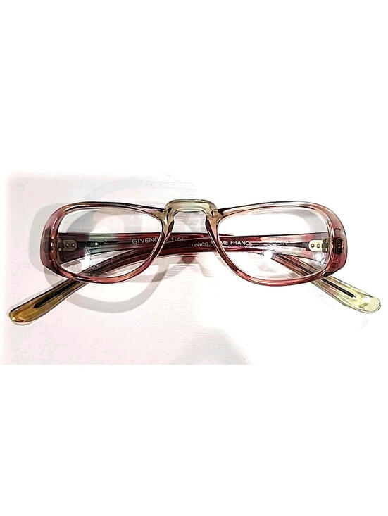 Givenchy Unico Vintage Sm Crystal Brown Red Square Eyeglasses main image 8